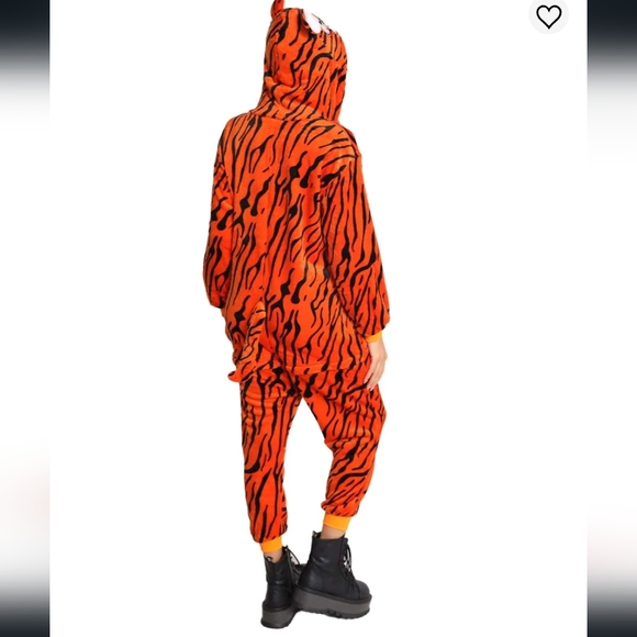 Iheartraves Tiger Onsies with Hoodie Unisex Size Small - Picture 5 of 7